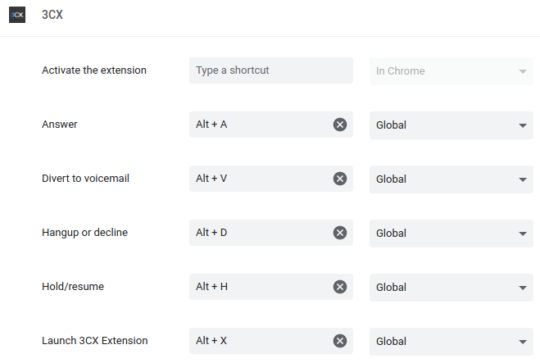 3CX Browser-Erweiterung