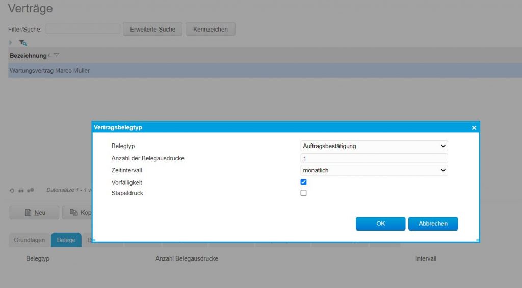 Vertragsmanagement in myfactory